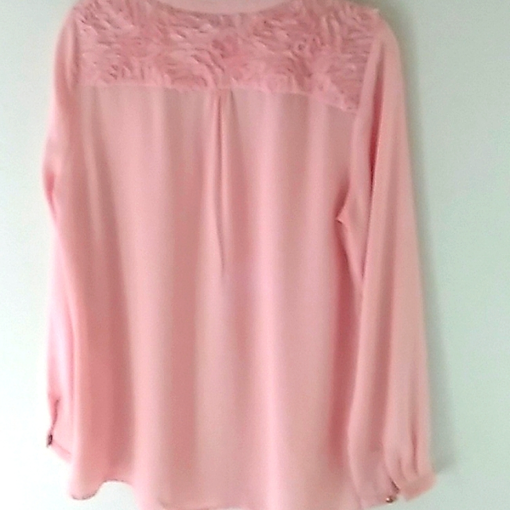 NY Collection Pretty in Pink ladies top, medium - Picture 3 of 7